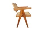TEAK RATTAN JEANNERET ARM CHAIR - Image 2