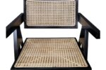TEAK RATTAN JEANNERET SLAB CHAIR - Image 2
