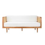TEAK RATTAN SOFA ACCENT 3 SEAT - Image 3