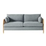 TEAK CANE SOFA 2 SEATERS