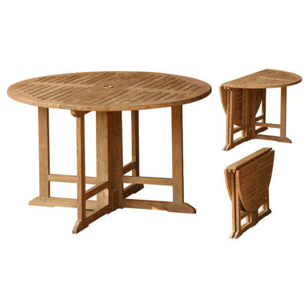 TABLE GATE OUTDOOR ROUND TEAK 100 CM