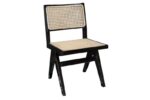 BLACK JEANNERET TEAK CHAIR
