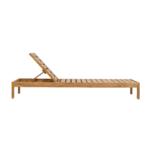 CALHOUN TEAK OUTDOOR CHAISE LOUNGE