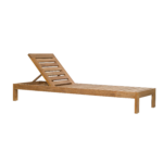 CALHOUN TEAK OUTDOOR CHAISE LOUNGE